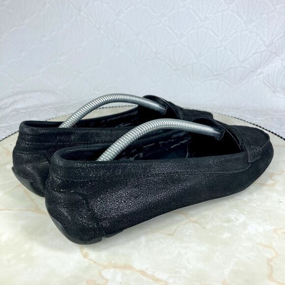 Lauren Ralph Lauren Driving Loafers Sz 6.5 Black Suede Preppy Comfort Moccasins - Picture 9 of 14